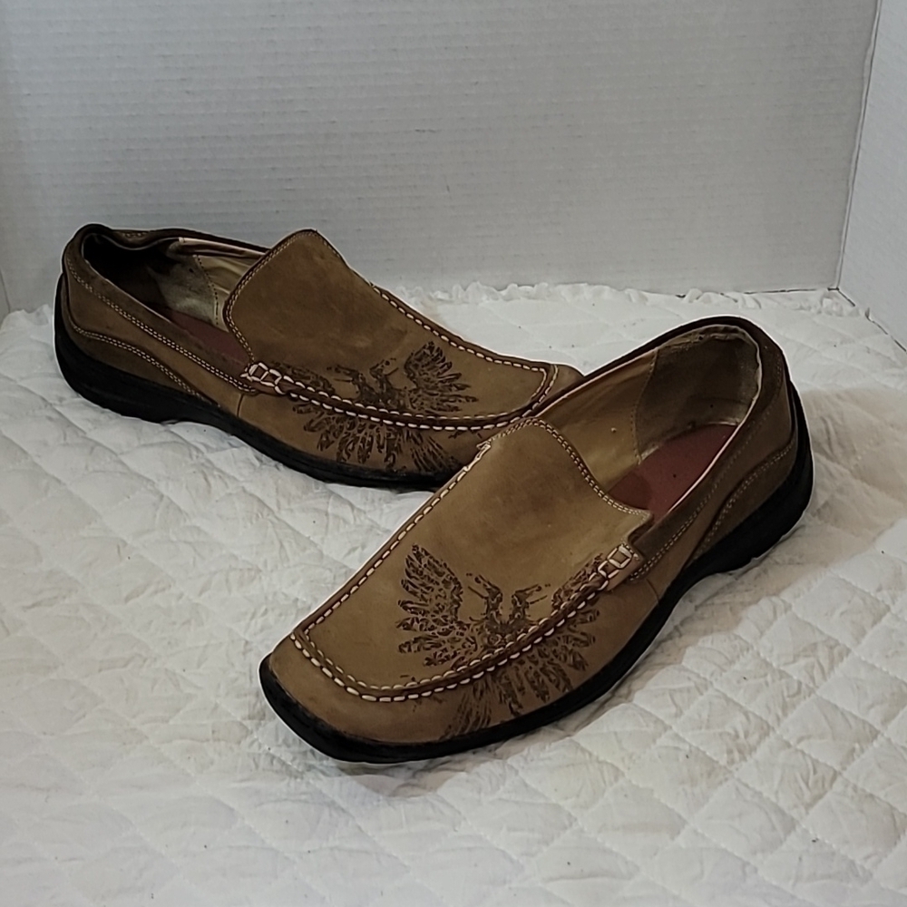 Guess Cedric Slip On Brown Size 9